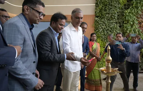 Health Minister Harish Rao Ligntening the Lamp